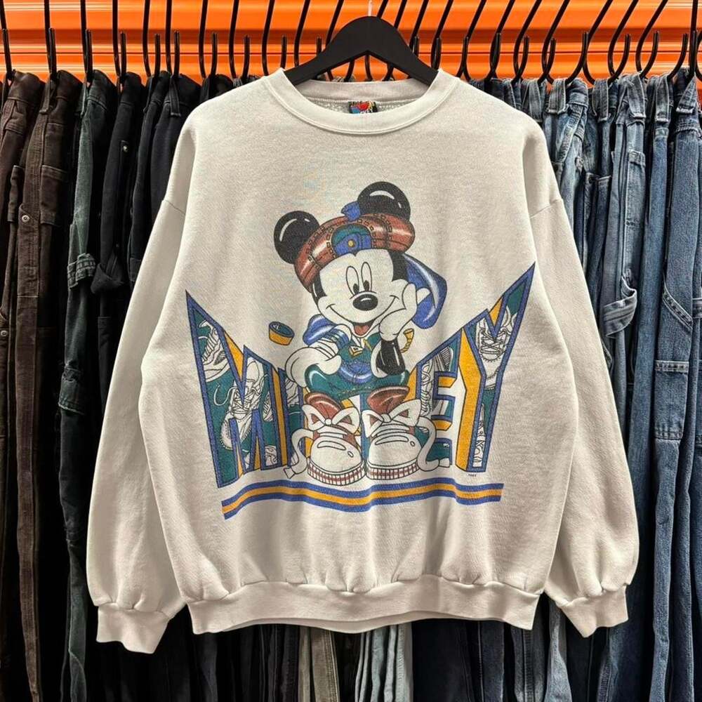 Vintage 90s Disney Mickey Mouse Graphic Sweatshirt, XL — Made in USA